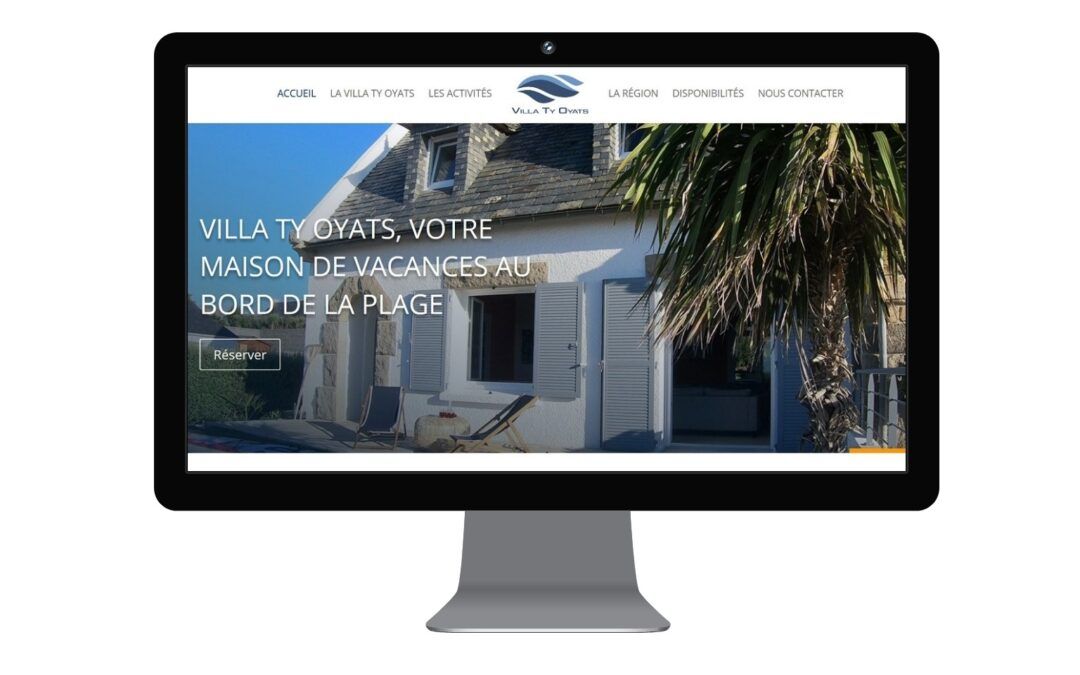 villa ty oyats réalisation site web par agence mauve