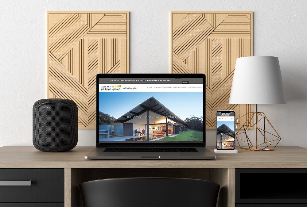 Réalisation du site de Philippe Gravier, architecte D.P.L.G à Crozon