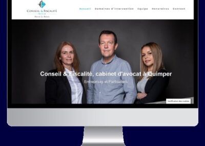 Site vitrine Conseil&Fiscalité, avocat fiscaliste à Quimper