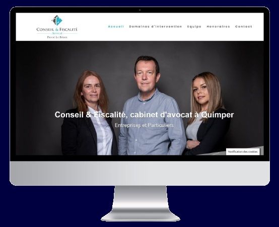 Site vitrine Conseil&Fiscalité, avocat fiscaliste à Quimper