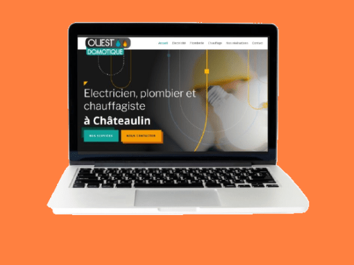 Site vitrine de Ouest Domotique à Châteaulin