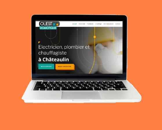 Site vitrine de Ouest Domotique à Châteaulin