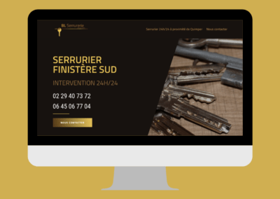 Une présence internet et un référencement pour BL Serrurerie à Landudal