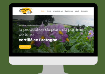 Refonte du site internet de Bretagne Plants à Hanvec