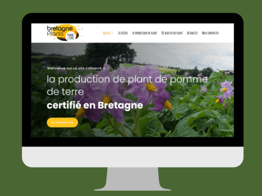 Refonte du site internet de Bretagne Plants à Hanvec