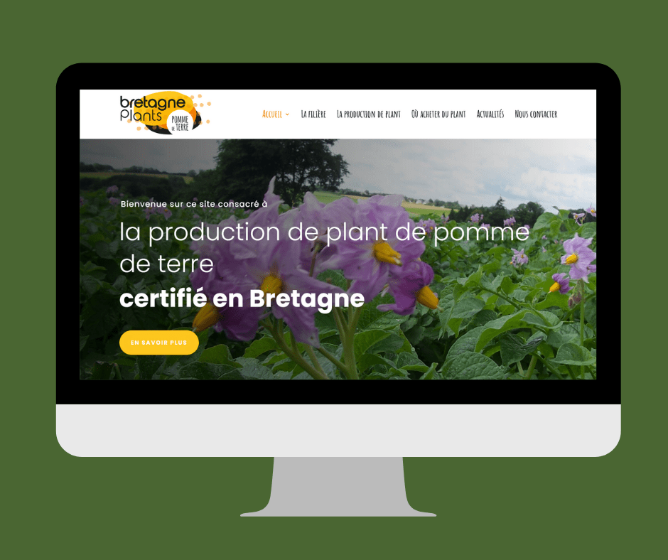 Refonte du site internet de Bretagne Plants à Hanvec