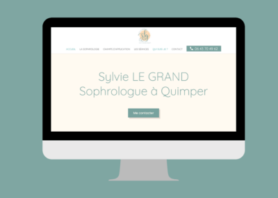 Création du site web de Sylvie Le Grand, sophrologue à Quimper