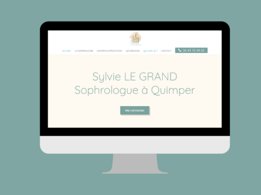 Création du site web de Sylvie Le Grand, sophrologue à Quimper