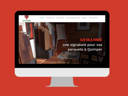Refonte du site catalogue des Parquets Guilloré à Quimper