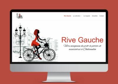 Création du site web du magasin Rive Gauche à Châteaulin