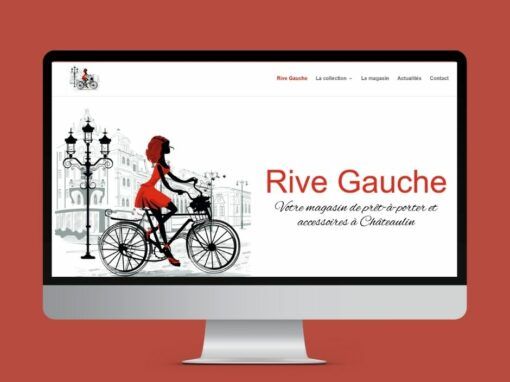Création du site web du magasin Rive Gauche à Châteaulin