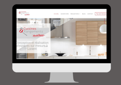 Refonte et référencement du site web Cuisines & Rangements à Lorient