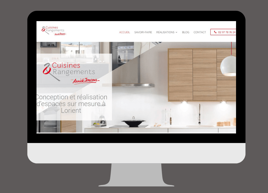 Refonte et référencement du site web Cuisines & Rangements à Lorient