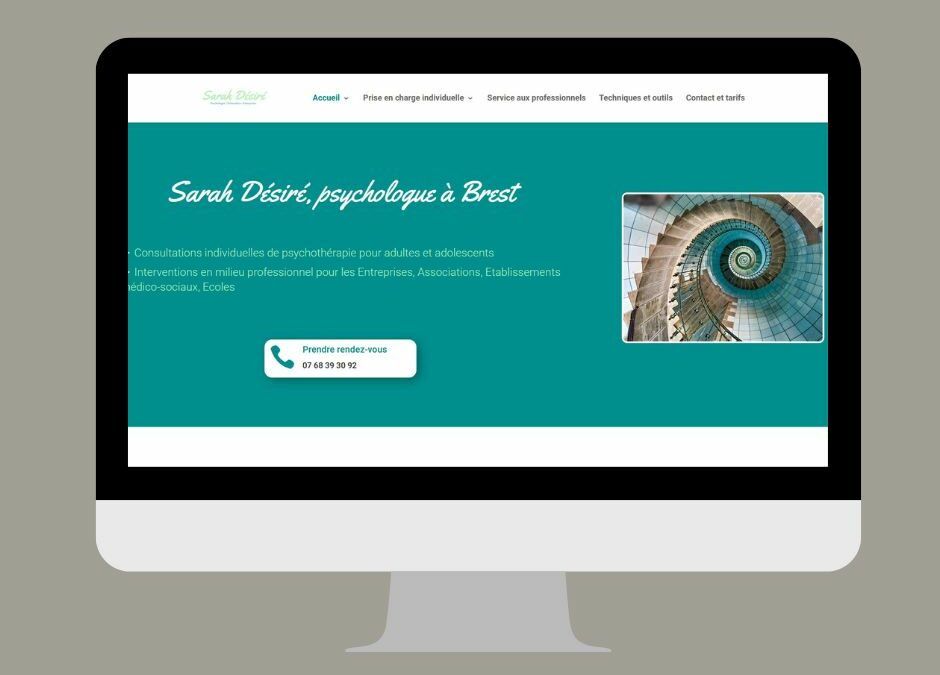 Création du site internet de Sarah Désiré, psychologue à Brest