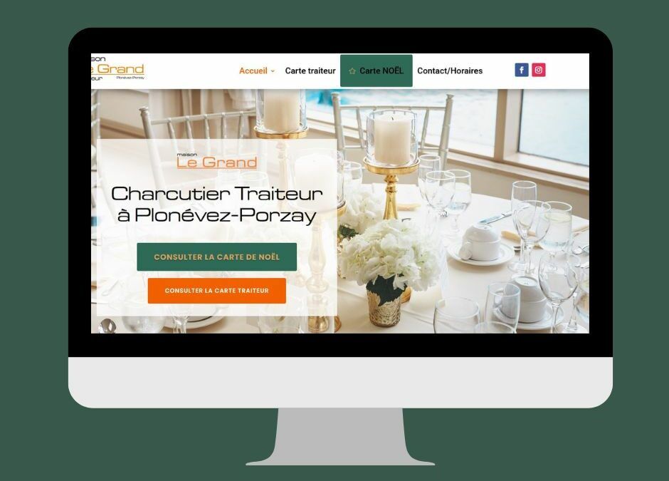 Refonte du site web de la Maison Le Grand à Plonévez-Porzay