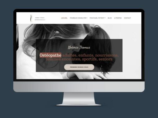 Création du site web de Noémie Thomas, ostéopathe à Camaret-sur-Mer et Saint-Ségal