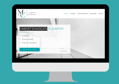 Création du site internet du cabinet d’avocats Moalic-Coadou à Quimper