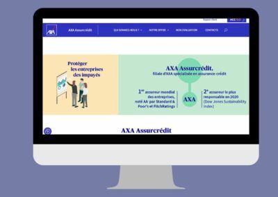 Refonte du site internet AXA Assurcredit