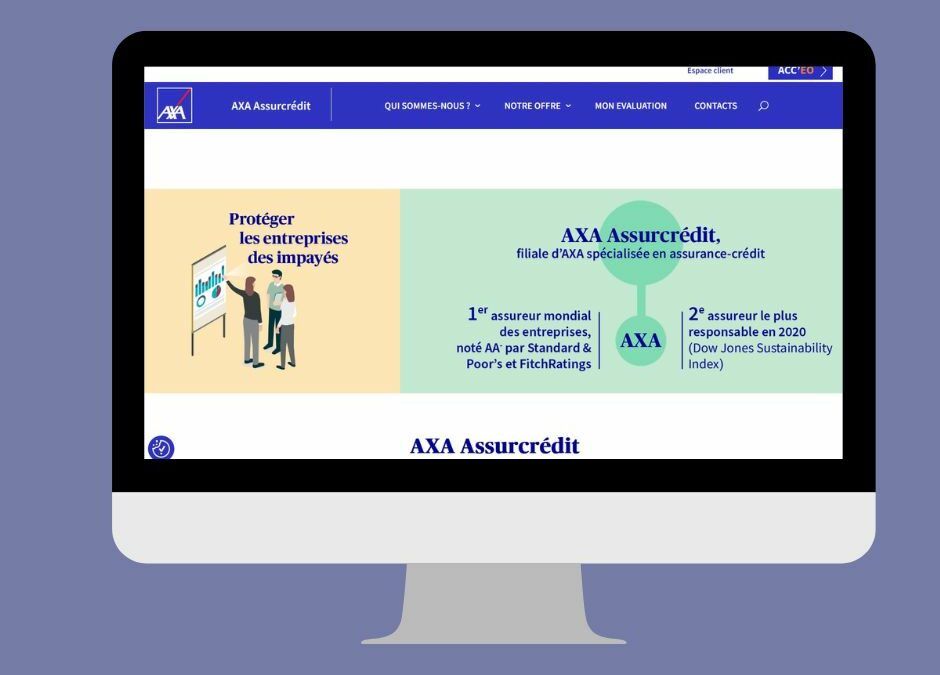 Refonte du site internet AXA Assurcredit