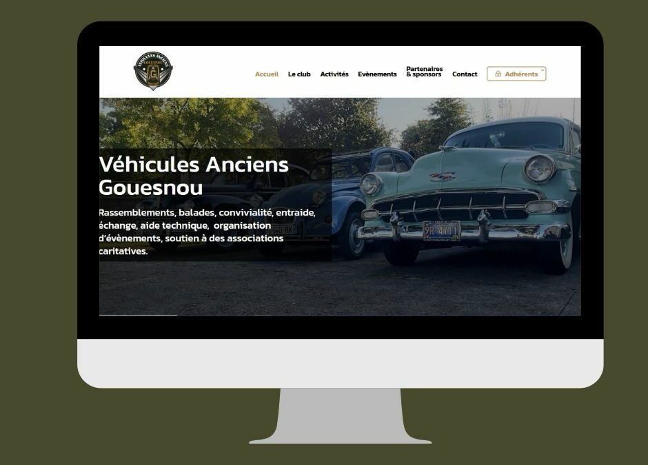 Création d’un site internet avec espace adhérent et forum pour le Club Véhicules Anciens Gouesnou