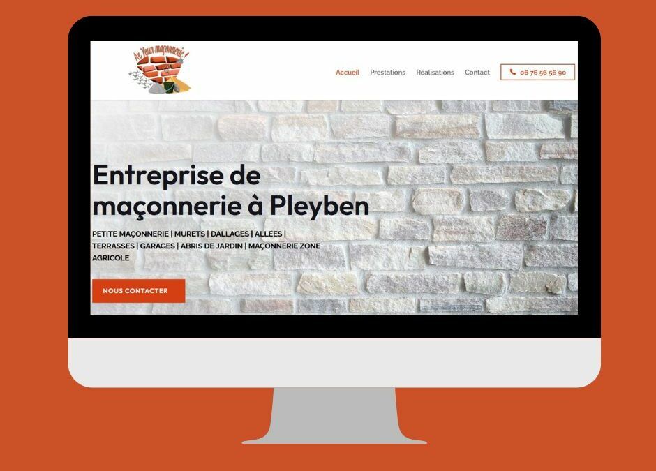 Réalisation d’un site vitrine pour Ar Yeun maçonnerie à Pleyben