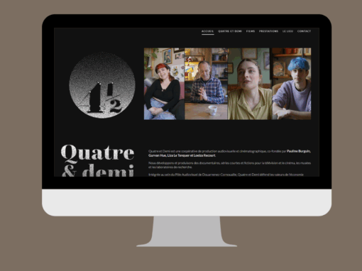 Création du site internet de la coopérative 4 1/2 à Douarnenez