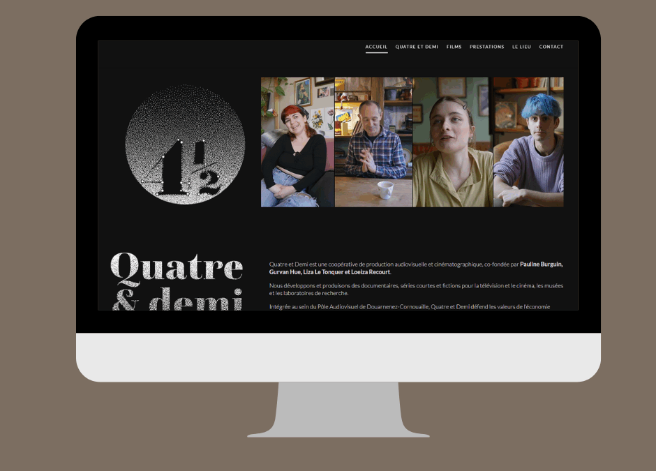 Création du site internet de la coopérative 4 1/2 à Douarnenez
