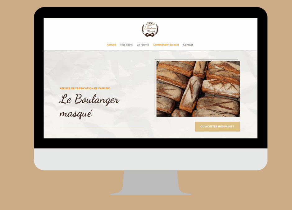 Refonte du site web Le Boulanger masqué à Plougastel-Daoulas