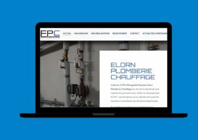 Réalisation du site internet de Elorn Plomberie Chauffage à Plougastel-Daoulas