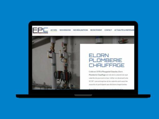 Réalisation du site internet de Elorn Plomberie Chauffage à Plougastel-Daoulas
